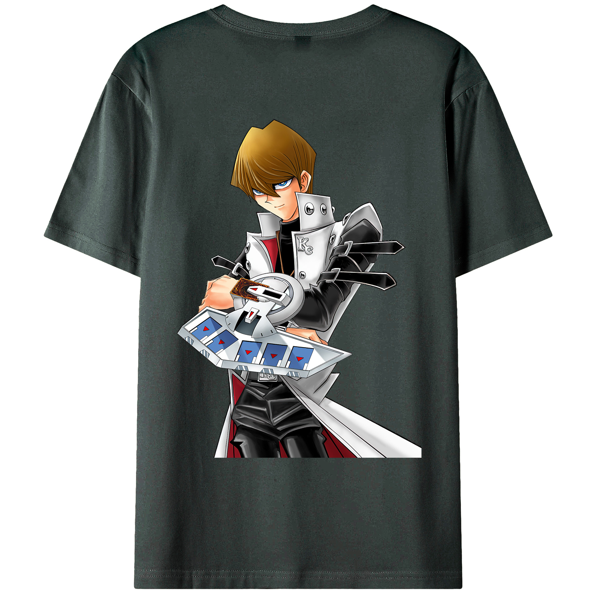 （画像用） 遊☆戯☆王 Yu-Gi-Oh! 綿100％ メンズ半袖Tシャツ（バックプリント） 通気性